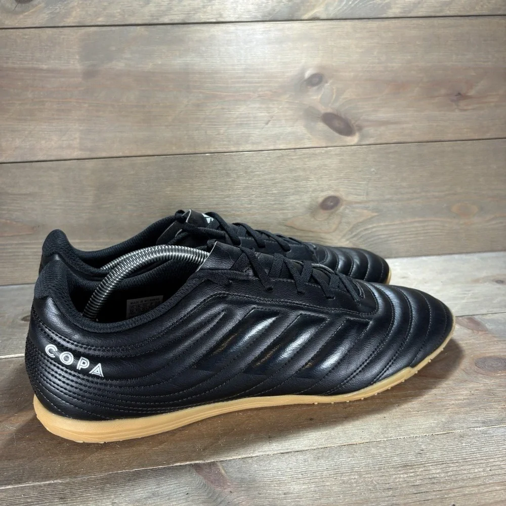 adidas copa 19.4 mens size 12 indoor soccer shoes black athletic sneakers